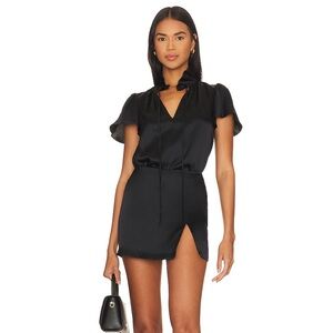 Amanda Uprichard‎ Dale Silk Skort in Black